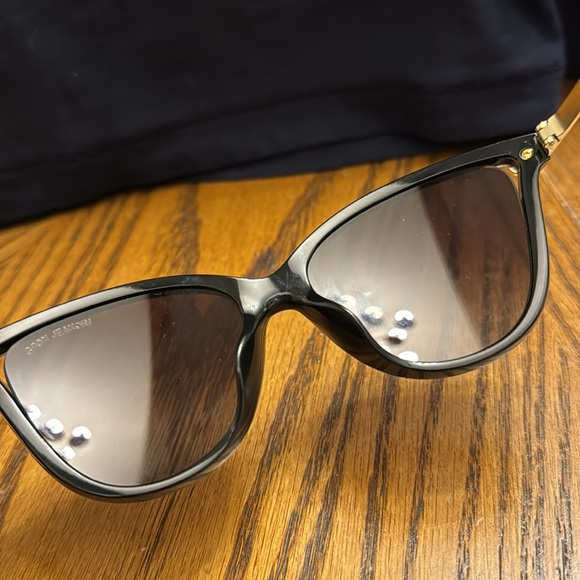 Michael Kors 54mm Gradient Cat Eye Sunglasses Black and Gold NWOT - Picture 8 of 11